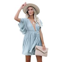 Women's Sexy Solid Color Backless Cover Ups main image 2