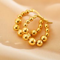 1 Paar Retro Geometrisch Kupfer Überzug Inlay Künstliche Perlen Ohrringe sku image 4
