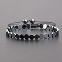 Casual Geometric Heart Shape Haematite Unisex Bracelets sku image 1