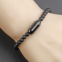 Simple Style Solid Color Stone Beaded Men's Bracelets main image 5