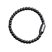 Simple Style Solid Color Stone Beaded Men's Bracelets main image 6
