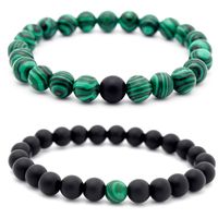 Retro Round Stone Men's Bracelets main image 1