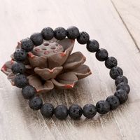 Retro Geometric Volcanic Rock Rope Men's Bracelets main image 2