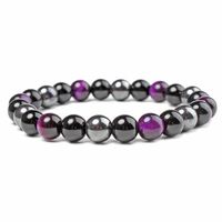 Simple Style Color Block Stone Beaded Unisex Bracelets main image 3