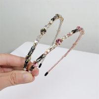 Glam Geometric Alloy Inlay Artificial Crystal Hair Band main image 1