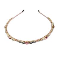 Glam Geometric Alloy Inlay Artificial Crystal Hair Band main image 5