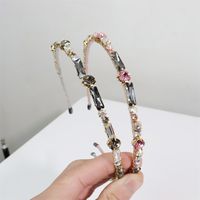 Glam Geometric Alloy Inlay Artificial Crystal Hair Band main image 4
