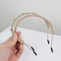Glam Geometric Alloy Inlay Artificial Crystal Hair Band main image 3