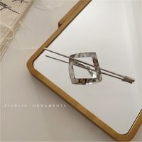 Simple Style Solid Color Alloy Plating Hairpin sku image 6