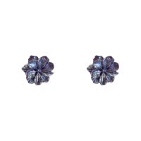 Sweet Flower Alloy Inlay Artificial Pearls Rhinestones Women's Drop Earrings main image 2