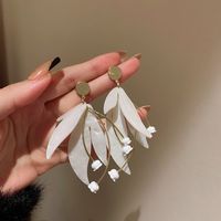 1 Pair Elegant Sweet Flower Tassel Mixed Materials Earrings sku image 29