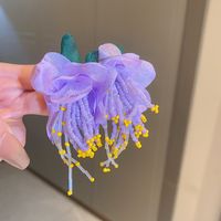1 Paar Japanischer Stil Blume Tuch Tropfenohrringe sku image 8