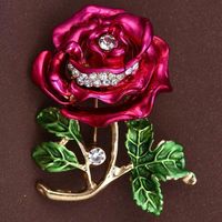 Elegant Simple Style Flower Alloy Diamond Unisex Corsage sku image 2