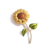 Elegant Simple Style Flower Alloy Diamond Unisex Corsage sku image 5