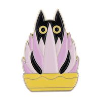 Mignon Feuille Chat Fleur Alliage Émail Unisexe Broches sku image 12