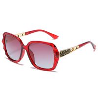 Fashion Solid Color Resin Square Full Frame Women's Sunglasses sku image 2