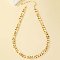 Wholesale Jewelry Hip-hop Retro Simple Style Solid Color Alloy Necklace main image 4