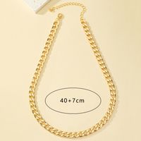 Wholesale Jewelry Hip-hop Retro Simple Style Solid Color Alloy Necklace main image 2