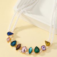 Wholesale Jewelry Retro Baroque Style Pearl Alloy Artificial Gemstones Pendant Necklace main image 3