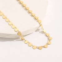 Casual Simple Style Heart Shape Copper 18k Gold Plated Necklace In Bulk main image 3