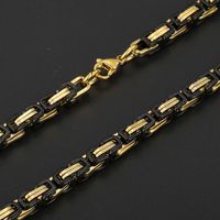 Modern Style Simple Style Solid Color Stainless Steel Plating 18K Gold Plated Men'S Necklace main image 7