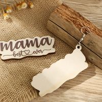Mama Letter Wood Mother's Day Women's Drop Earrings main image 3