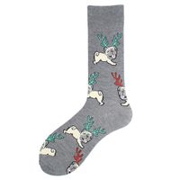 Unisex Cartoon Style Geometric Animal Fruit Cotton Ankle Socks A Pair sku image 24
