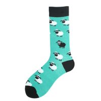 Men's Cartoon Style Animal Cotton Ankle Socks A Pair sku image 1