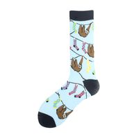Men's Cartoon Style Animal Cotton Ankle Socks A Pair sku image 5