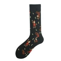 Men's Cartoon Style Animal Cotton Ankle Socks A Pair sku image 8