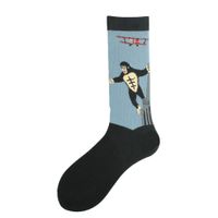 Men's Cartoon Style Animal Cotton Ankle Socks A Pair sku image 10