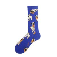 Men's Cartoon Style Animal Cotton Ankle Socks A Pair sku image 15