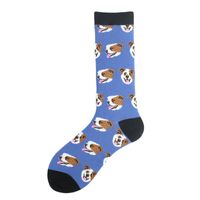 Men's Cartoon Style Animal Cotton Ankle Socks A Pair sku image 20