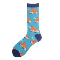 Men's Cartoon Style Animal Cotton Ankle Socks A Pair sku image 18
