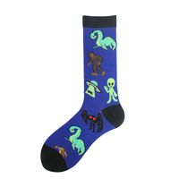 Men's Cartoon Style Animal Cotton Ankle Socks A Pair sku image 22