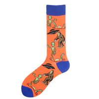 Men's Cartoon Style Animal Cotton Ankle Socks A Pair sku image 25