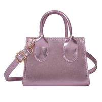 Women's Small Pu Leather Solid Color Streetwear Square Zipper Shoulder Bag Handbag Crossbody Bag main image 3