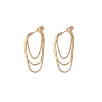 1 Pair Simple Style Solid Color Copper Chain Earrings main image 4