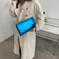 Women's Medium Pu Leather Solid Color Streetwear Magnetic Buckle Envelope Bag main image 2