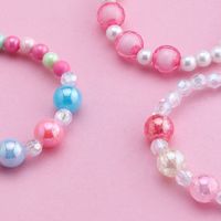 Cute Sweet Colorful Imitation Pearl Plastic Wholesale Bracelets main image 2