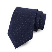 Cravate En Polyester Jacquard D'affaires À Carreaux De Couleur Unie Pour Hommes En Gros main image 5