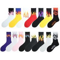 Unisex Hip-hop Flame Cotton Ankle Socks A Pair main image 5