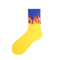 Unisex Hip-hop Flame Cotton Ankle Socks A Pair sku image 4