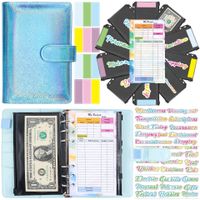 Colorful Macaron A6 Loose-leaf Notebook Budget Financial Planning Account Book sku image 3