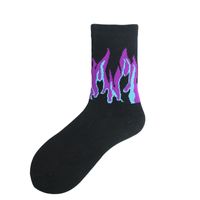 Unisex Hip-hop Flame Cotton Ankle Socks A Pair sku image 10