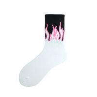 Unisex Hip-hop Flame Cotton Ankle Socks A Pair sku image 11