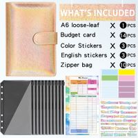 Colorful Macaron A6 Loose-leaf Notebook Budget Financial Planning Account Book main image 2