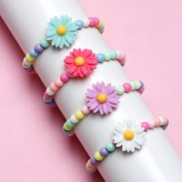 Lindo Dulce Flor El Plastico Resina Con Cuentas Muchachas Pulsera main image 6