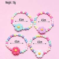 Lindo Dulce Flor El Plastico Resina Con Cuentas Muchachas Pulsera main image 3