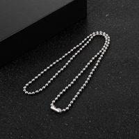 Simple Style Solid Color Stainless Steel Necklace main image 1